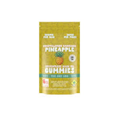 Sour Pineapple Hash Rosin Gummies 100mg - Constellation Sour Pineapple Hash Rosin Gummies 100mg - Constellation