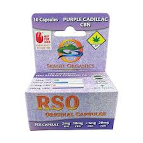 Capsules RSO Original Purple Cadillac CBN - Skagit Organics Capsules RSO Original Purple Cadillac CBN - Skagit Organics