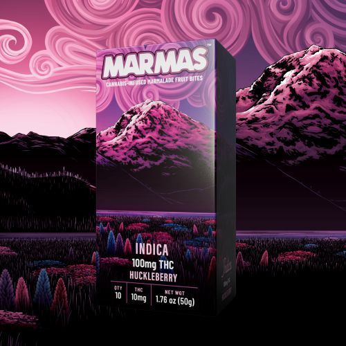 Marmas Huckleberry Gummies INDICA 100mg 10pk - NWCS
