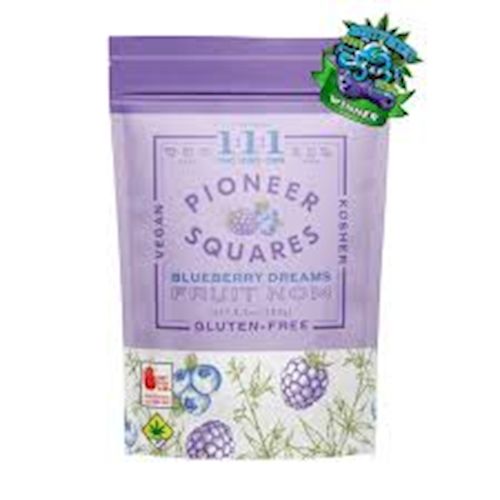 Blueberry Dreams 10-Pack 1:1:1 THC:CBD:CBN 150mg - Pioneer Squares Blueberry Dreams 10-Pack 1:1:1 THC:CBD:CBN 150mg - Pioneer Squares