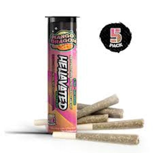 3.75g Infused Joint Mango Kush Flavored 5PK Juicy Stickz - Hellavated 3.75g Infused Joint Mango Kush Flavored 5PK Juicy Stickz - Hellavated