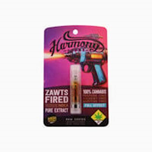 HF Raw Cartridge - 1gm - Indica - Zawtz Fired HF Raw Cartridge - 1gm - Indica - Zawtz Fired