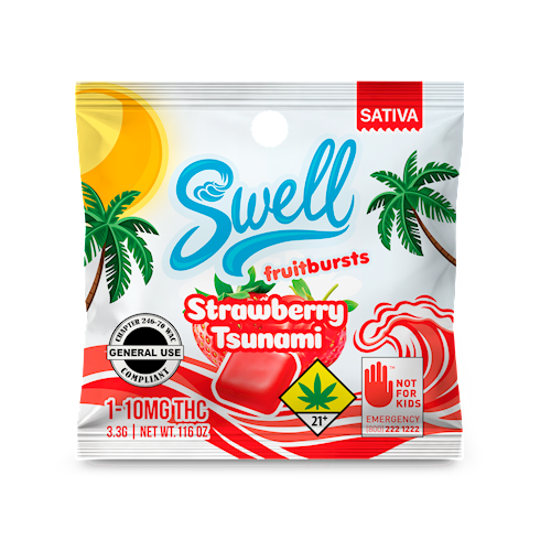 1pk Fruit Burst - Strawberry Tsunami Sativa 10mg