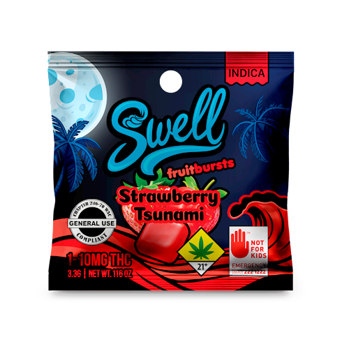 1pk Fruit Burst - Strawberry Tsunami Indica 10mg