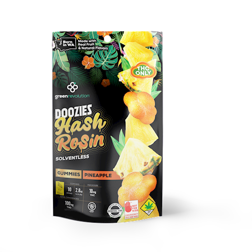 Hash Doozies - Pineapple THC FLY 10 Pack (80g) (100mg THC)