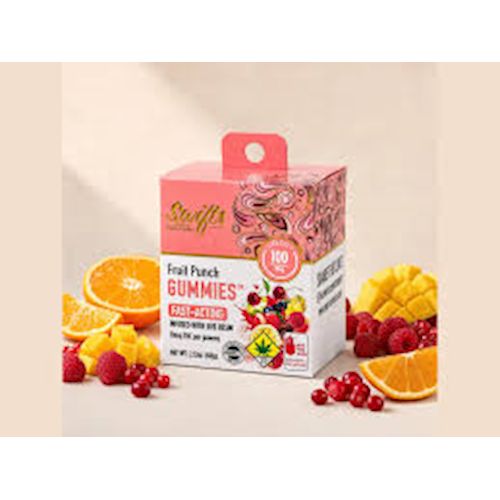 Swifts Edibles - Gummies LIVE Resin-Fruit Punch-100mg - Fruit Punch - Regular - THC - Hybrid - 60g