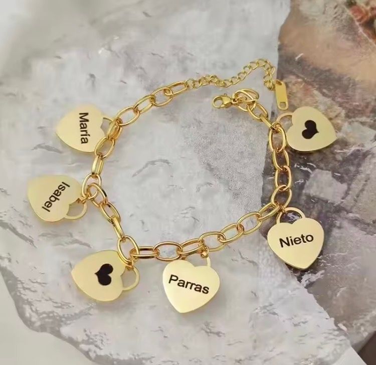 Heart Charms Bracelet