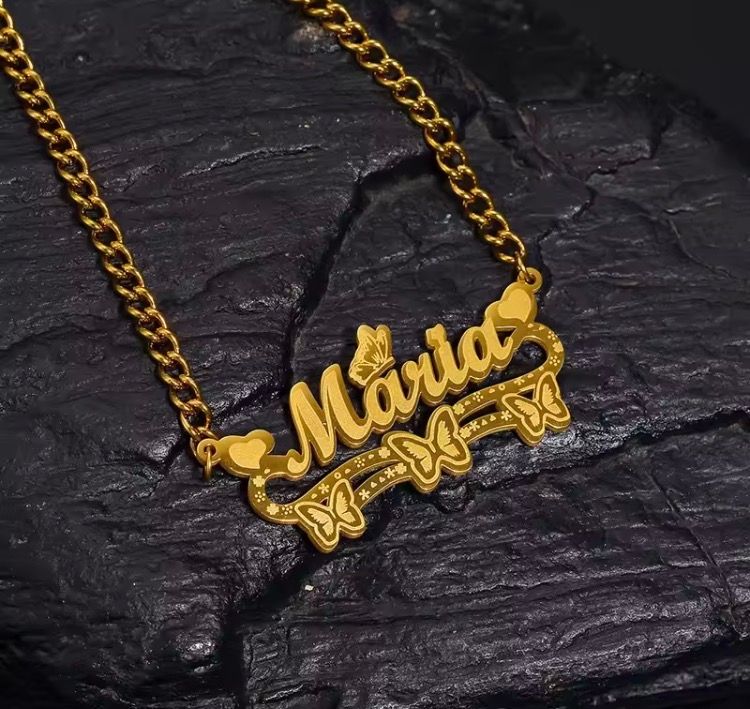 Handy Butterfly Cuban Necklace