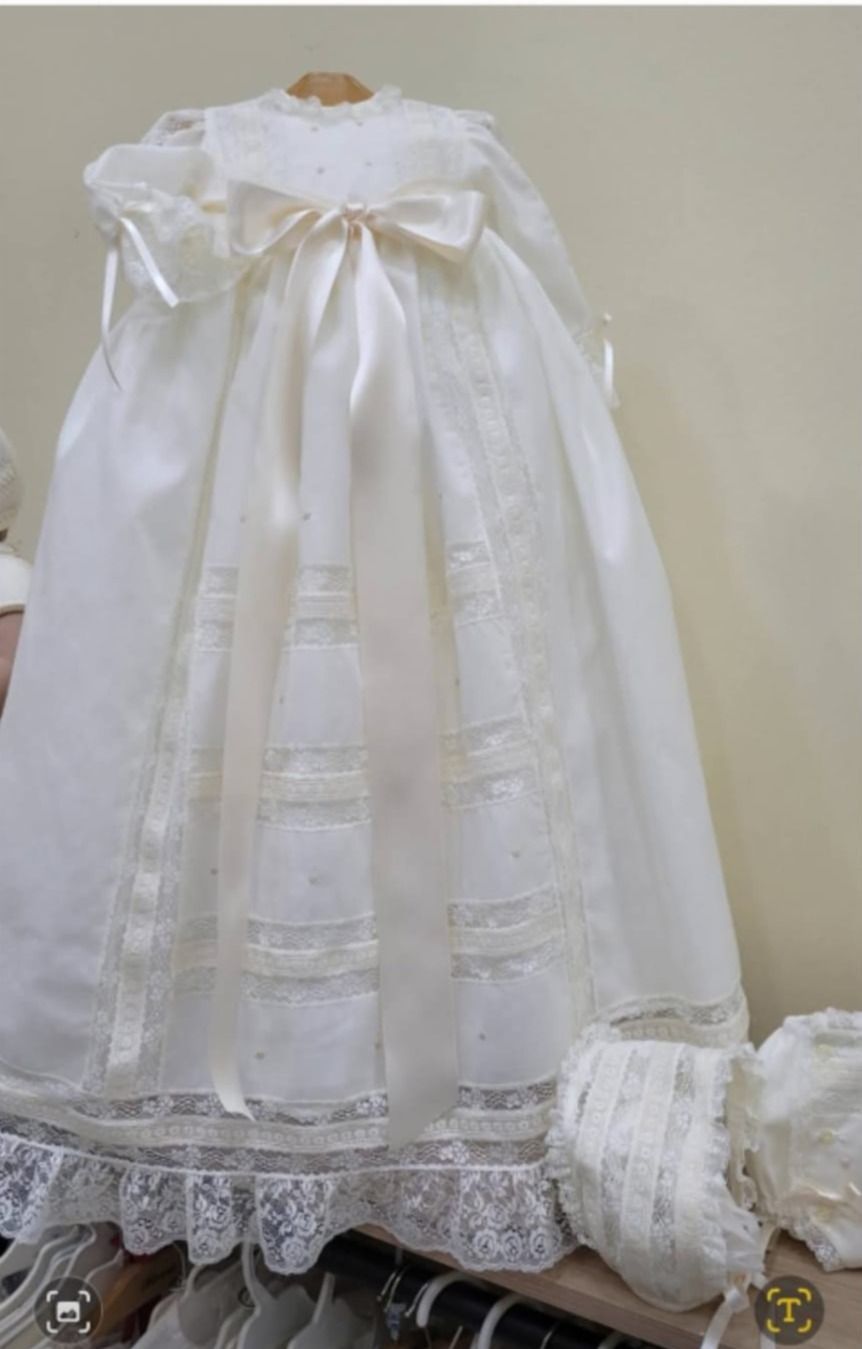 Batón de bautizo Rosa