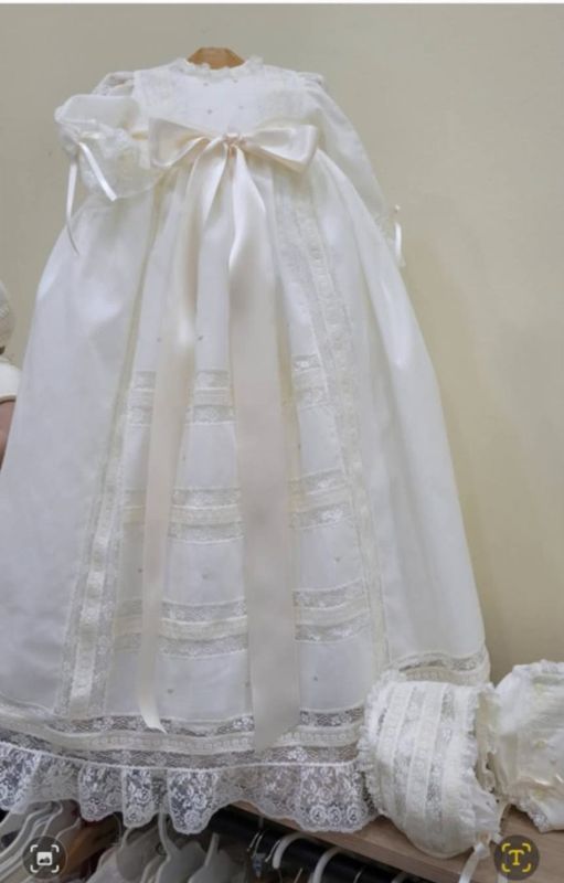 Batón de bautizo Rosa