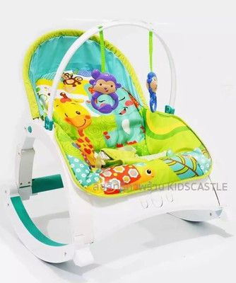 Toddler Rocker Bouncy Seat with Vibration & Music