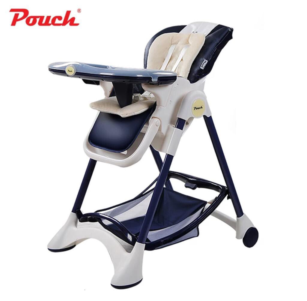 Luxury Portable Baby Cot with Linen & Mosquito Net + Luxury Multifunctional High Chair