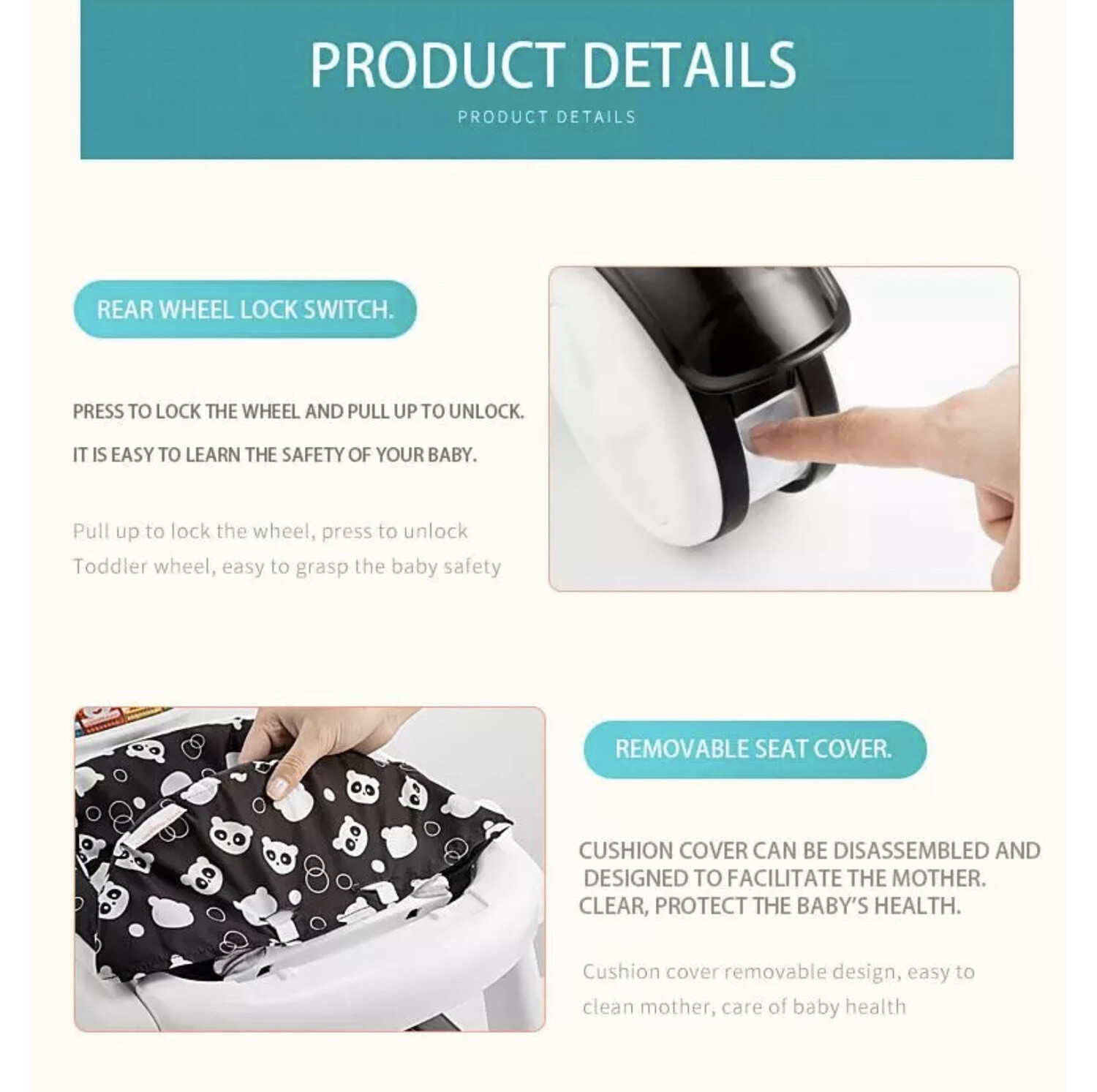 2 in 1 Multifunctional Baby Walker