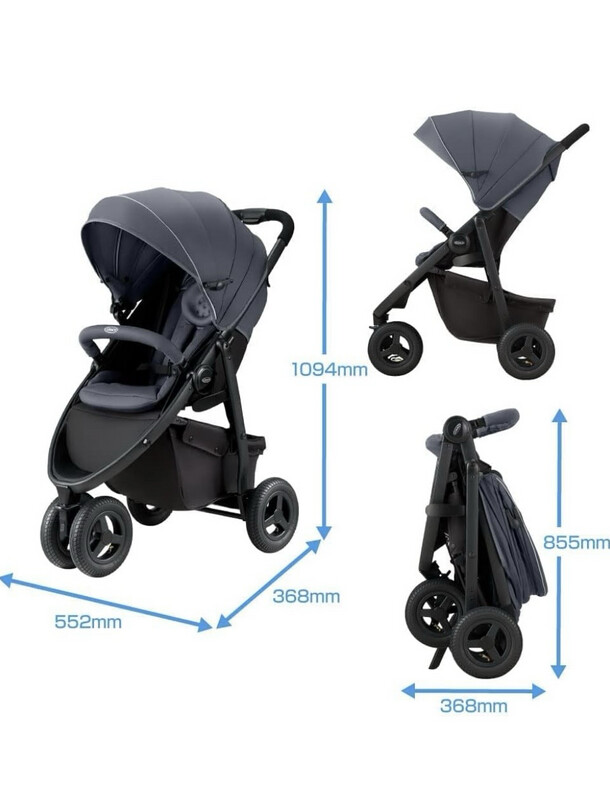 3 Wheel Full Size Luxury Stroller 