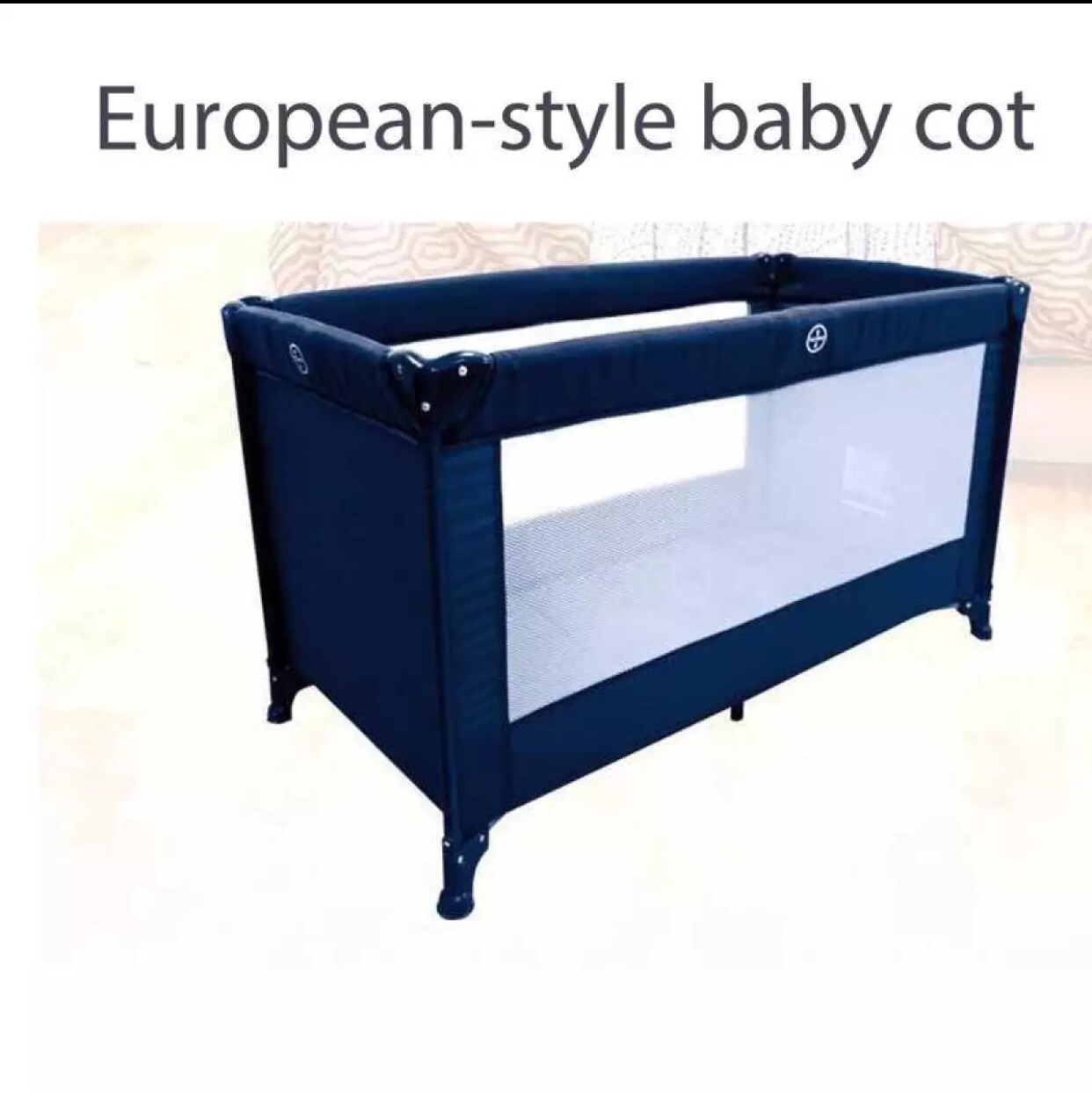 Long Portable Baby Cot with Linen( Not Available from 6.04.24 to 14.04.24).