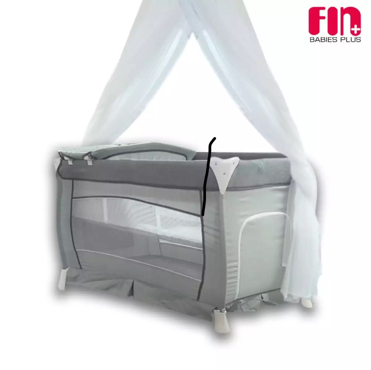 Luxury Portable Baby Cot with Linen and Mosquito Net