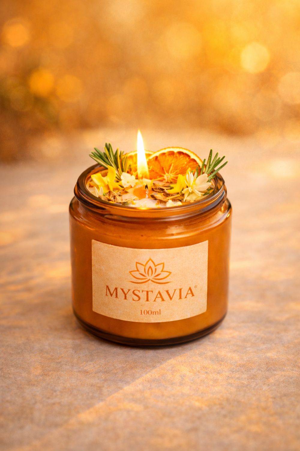 Mystavia Solar Warmth – Enerji &amp; Canlanma Ritüel Mumu