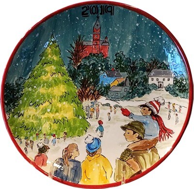2019 Marblehead Annual Ceramic Plate - Annual Tree Lighting