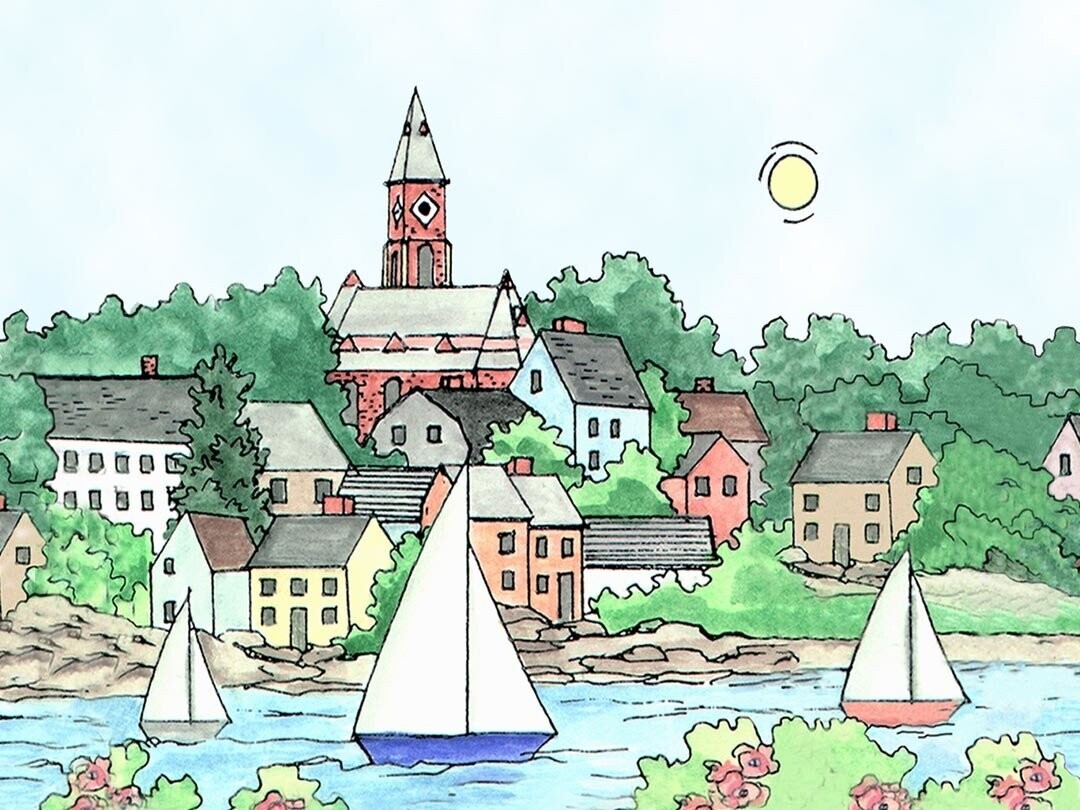 Marblehead WaterScape - Note Cards  Box of 10