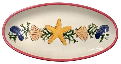 Hand-painted Ceramic Oval Platter
