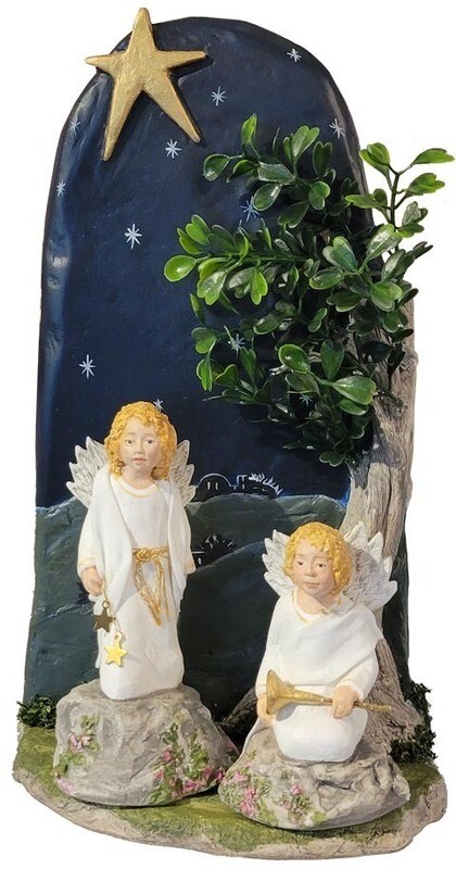 Nativity Sets - Angels and the Bethlehem Backdrop