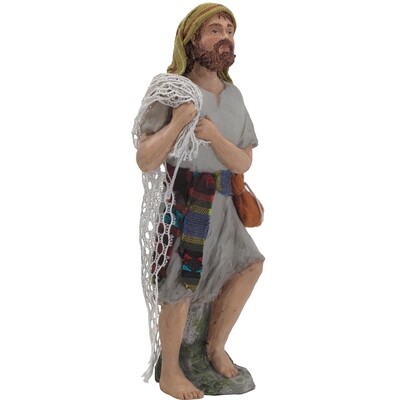 Nativity Figure Retired - Cast &amp; Painted Simon the Fisherman