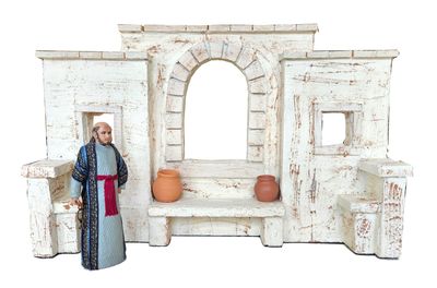 Figure and pots included for scale