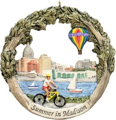 AmeriScape Ornament - Madison, Wisconsin in Summer AmeriScape Ornament - Madison, Wisconsin in Summer