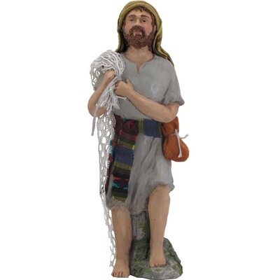 Nativity Figure Retired - Cast & Painted Simon the Fisherman