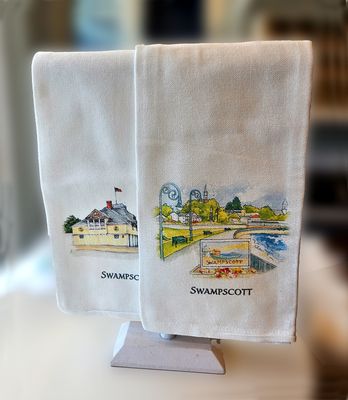 Swampscott WaterScape - Hand Towel Swampscott WaterScape - Hand Towel