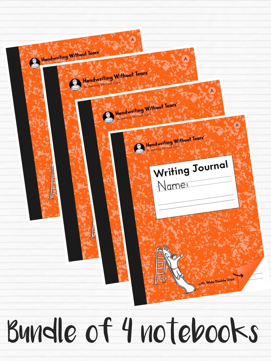 KINDERGARTEN - WRITING JOURNAL A (BUNDLE OF 4 NOTEBOOKS OF ISBN