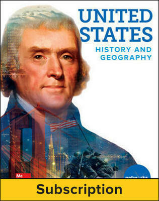 ELEVENTH GRADE - UNITED STATES HISTORY & GEOGRAPHY STUDENT LEARNING CENTER 1-YEAR SUBSCRIPTION - 2018 - GLE - ISBN 9780076681051