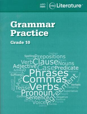 NINTH GRADE - INTO LITERATURE GRAMMAR PRACTICE GRADE 10 - HMH - 2020 - ISBN 9780358264170