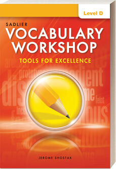 EIGHTH GRADE - VOCABULARY WORKSHOP TOOLS FOR EXCELLENCE LEVEL D + DIGITAL - SADL - 22 - ISBN 9781421776392