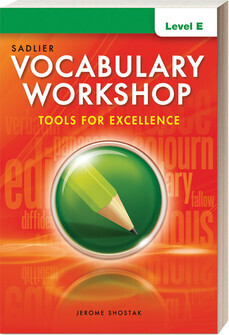 NINTH GRADE - VOCABULARY WORKSHOP TOOLS FOR EXCELLENCE LEVEL E + DIGITAL - SADL - 22 - ISBN 9781421776408