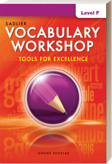 ELEVENTH GRADE - VOCABULARY WORKSHOP TOOLS FOR EXCELLENCE LEVEL F + DIGITAL - SADL - 22 - ISBN 9781421776415