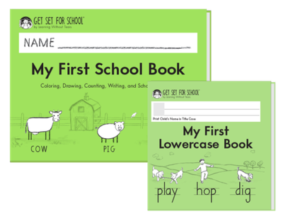 PRE-KINDER - MY FIRST BOOK SET:  MY FIRST BOOK + LOWERCASE BOOK - LWT - 20 - ISBN 9781950578122