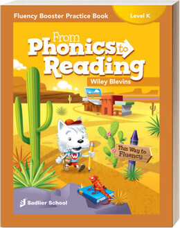 KINDERGARTEN - FROM PHONICS TO READING LEVEL K FLUENCY BOOSTER PRACTICE BOOK - SADL - 22 - ISBN 9781421764504