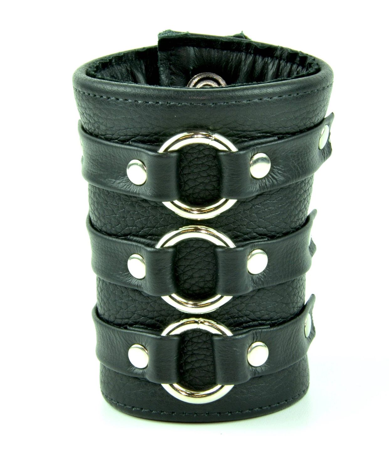 FB107  3 RING SHORT GAUNTLET STYLE BRACELET