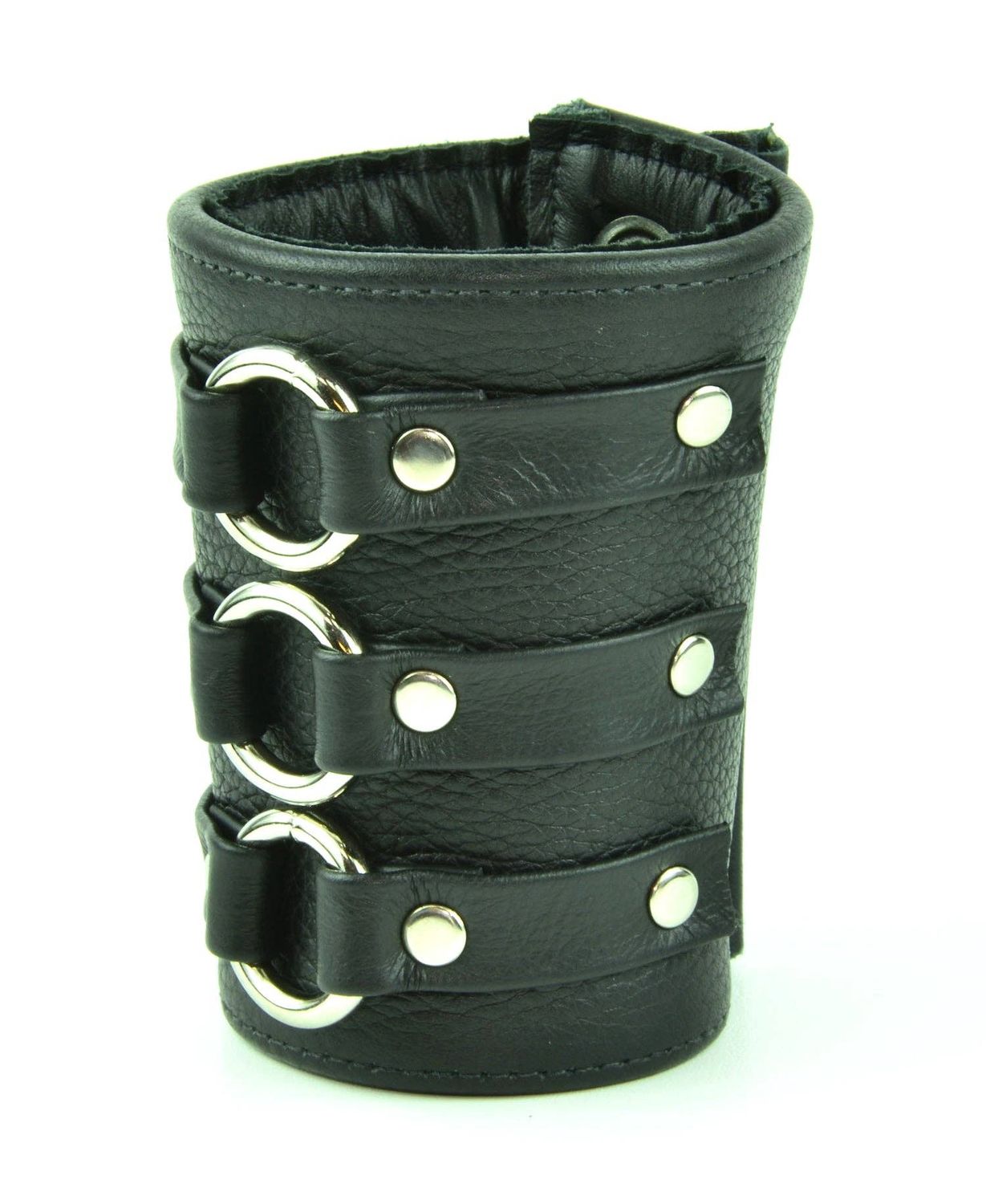 FB107  3 RING SHORT GAUNTLET STYLE BRACELET