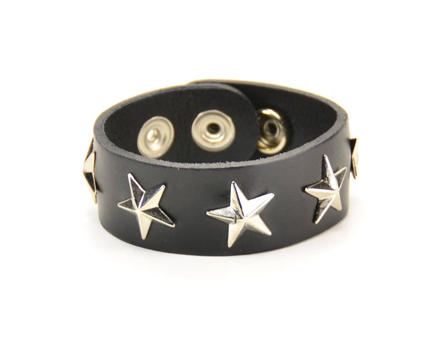 BC237 STAR LEATHER BRACELET