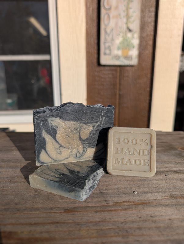Goat's Milk Soap - Charcoal &amp; Dead Sea Mud Facial Bar with Tallow