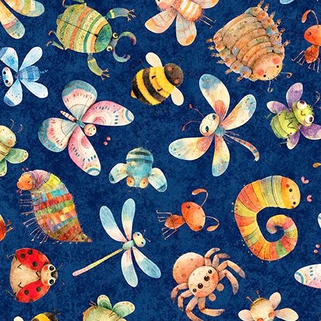 QT Cuties 3 - Bugs - Navy