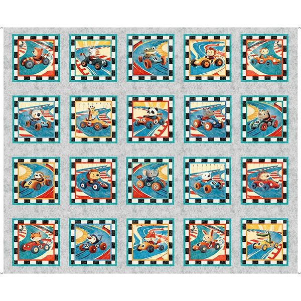 Turbo Tykes - Animals In Racecars Picture Panel