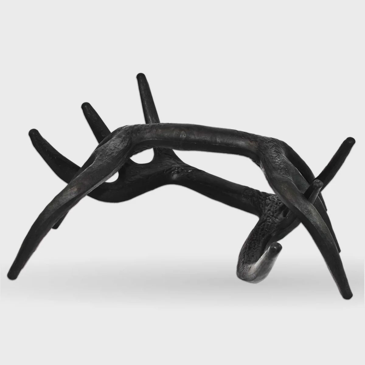 HORNS RATTLING BLACK RACK