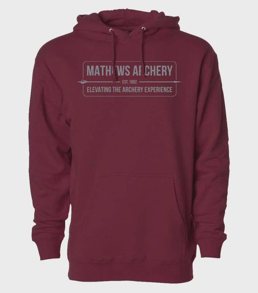 MATHEWS ARCHERY TRADEMARK MAROON SWEATSHIRT