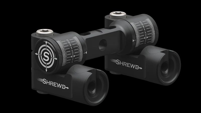 SHREWD ATLAS DOUBLE V-BAR, COLOR: MATTE BLACK