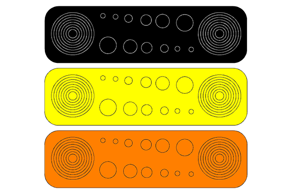 SPECIALTY ARCHERY CIRCLES AND DOTS, COLOR: BLACK
