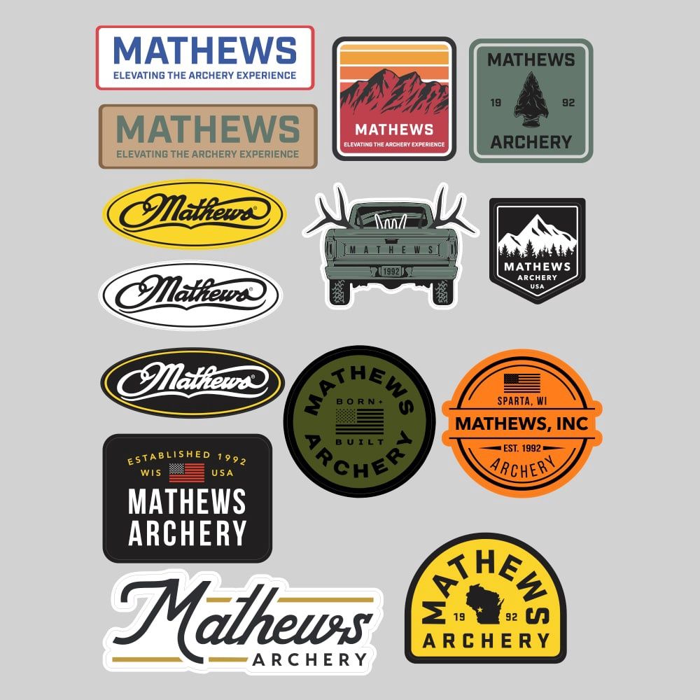 MATHEWS ARCHERY STICKER SHEET