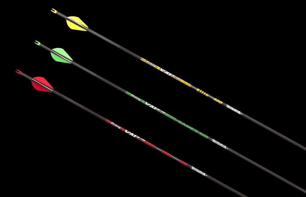 VICTORY VAP .166 ELITE TARGET SHAFTS 12 PK, SPINE: 350